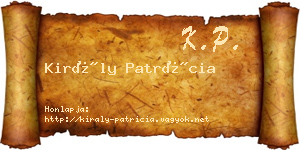 Király Patrícia névjegykártya