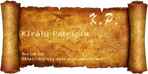Király Patrícia névjegykártya